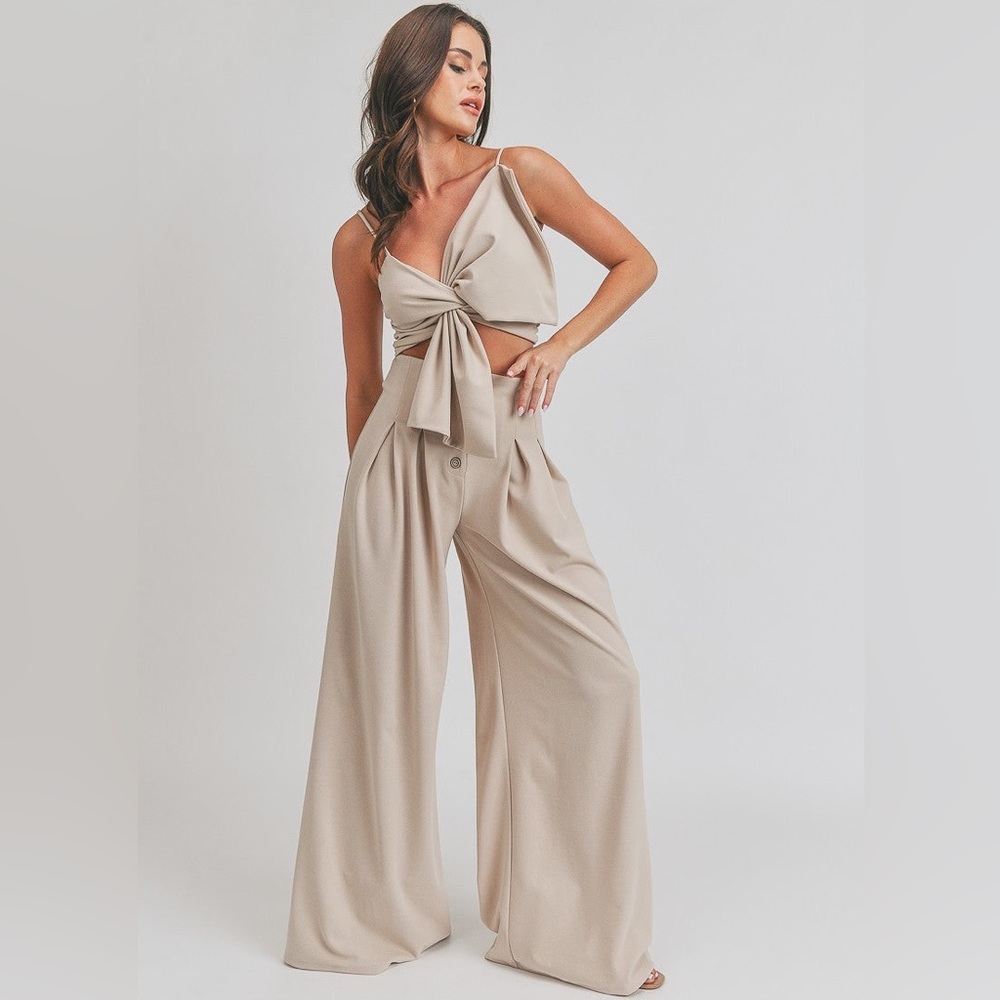 High Waist Pants Set